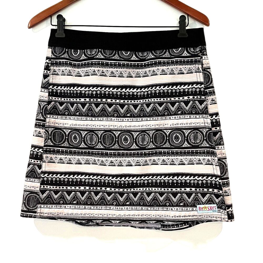 RipSkirt Hawaii Small Wrap Skirt Cover-Up Black White Vacation Summer Beach - Picture 2 of 7